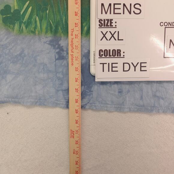 The Mountain Cat Crew Neck Short Sleeve Graphic T Shirt Mens Size 2XL Tie Dye - Picture 6 of 9